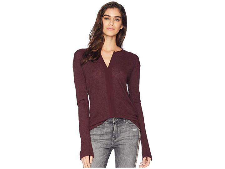 Sanctuary Sienna Mix Top (heather Scarlet) Women's T Shirt