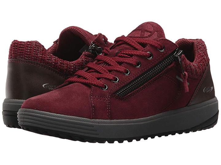 Allrounder By Mephisto Madrigal (dark Winter Red Suede Nw) Women's Lace Up Casual Shoes