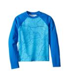 Columbia Kids Mini Breaker Printed Long Sleeve Sunguard (little Kids/big Kids) (riptide Forest Print) Boy's Swimwear