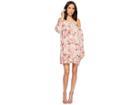 Miss Me Halter Off The Shoulder Floral Dress (light Pink) Women's Dress