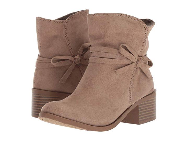 Nine West Kids Cyndees Mid (little Kid/big Kid) (taupe Microfiber) Girls Shoes