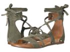 Franco Sarto Primrose (lichen Green Lux Brushed Suede) Women's Sandals