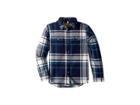 Joules Kids Brushed Cotton Shirt (toddler/little Kids/big Kids) (french Navy Over Check) Boy's Clothing