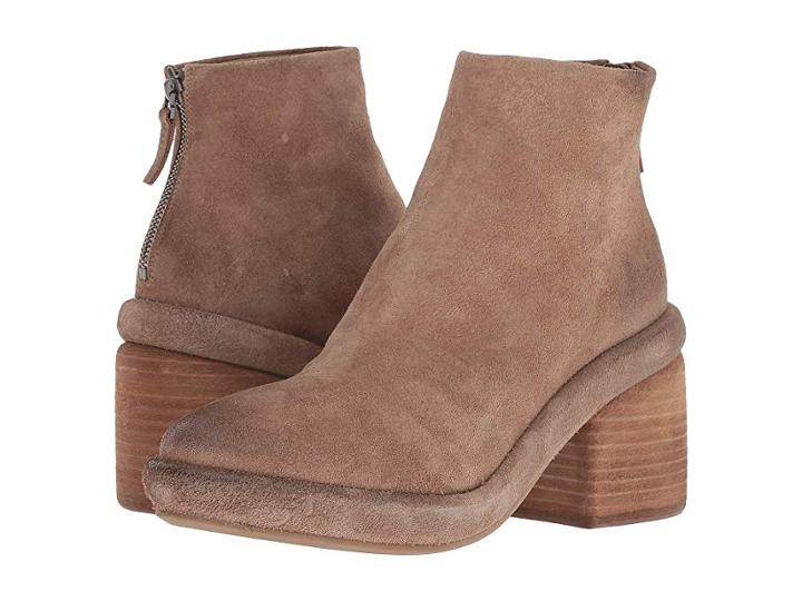 Marsell Back Zip Short Boot (hezelnut) Women's Boots