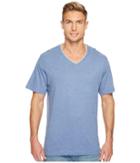 Tommy Bahama Heather Cotton Modal Jersey Tee (denim Heather) Men's T Shirt