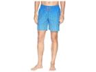 Bugatchi Anchor Star Swim Trunk (turquoise) Men's Swimwear