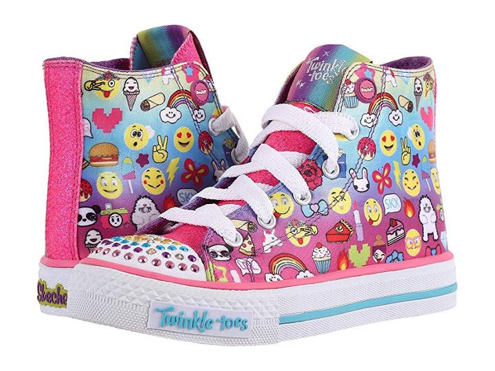 Skechers Kids Shuffles 10623l Lights (little Kid/big Kid) (multi) Girl's Shoes