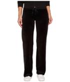 Juicy Couture Mar Vista Velour Pants (pitch Black) Women's Casual Pants