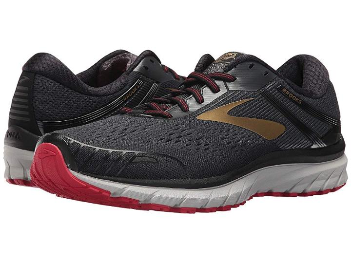 Brooks Adrenaline Gts 18 (black/gold/red) Men's Running Shoes