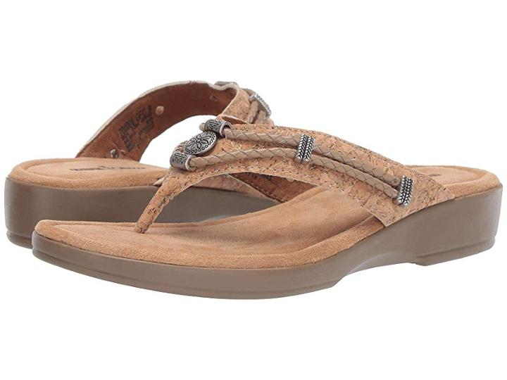Minnetonka Scarlet (gold Fleck Cork) Women's Shoes
