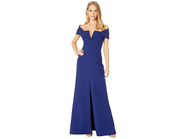 Bcbgmaxazria Amalie Off The Shoulder Dress (orient Blue) Women's Dress
