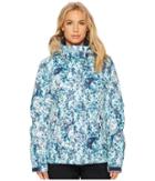 Roxy Jet Ski Jacket (aruba Blue/kaleidos Flowers) Women's Coat