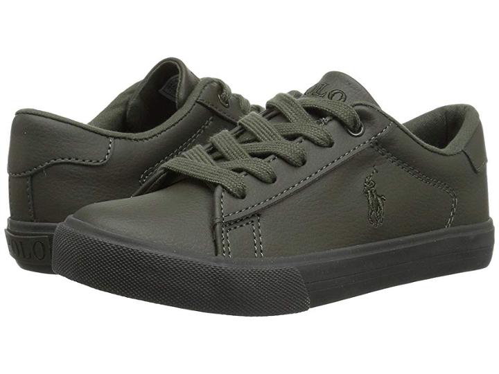 Polo Ralph Lauren Kids Easten (little Kid) (triple Olive Tumbled) Kid's Shoes