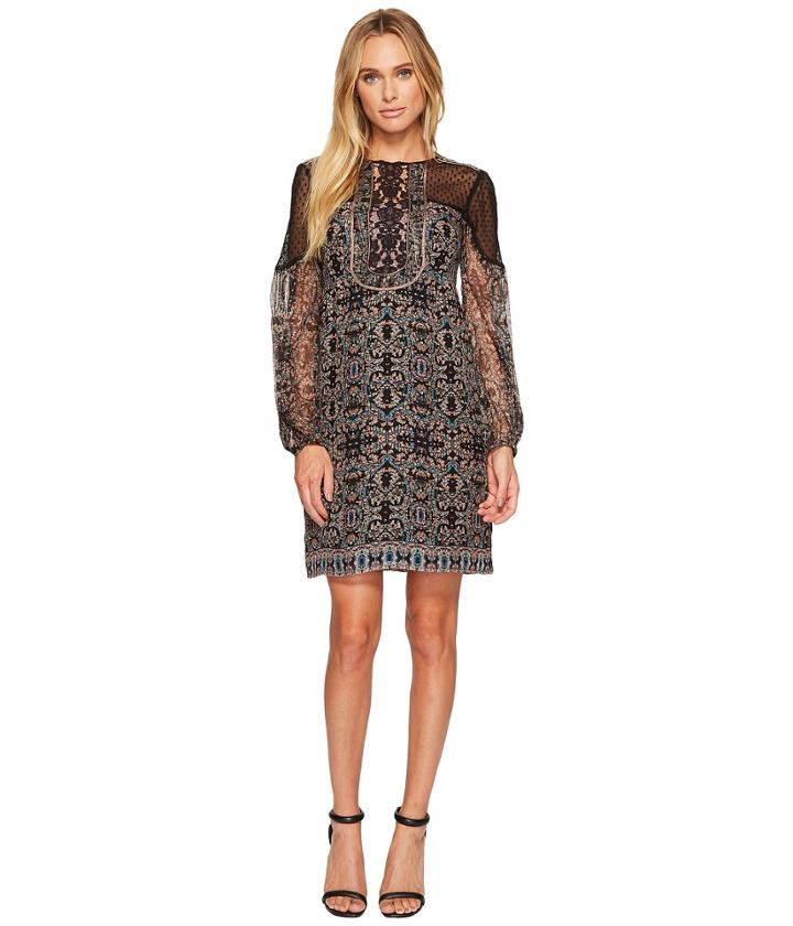 Nanette Lepore Adeline Shift (gold Multi) Women's Dress