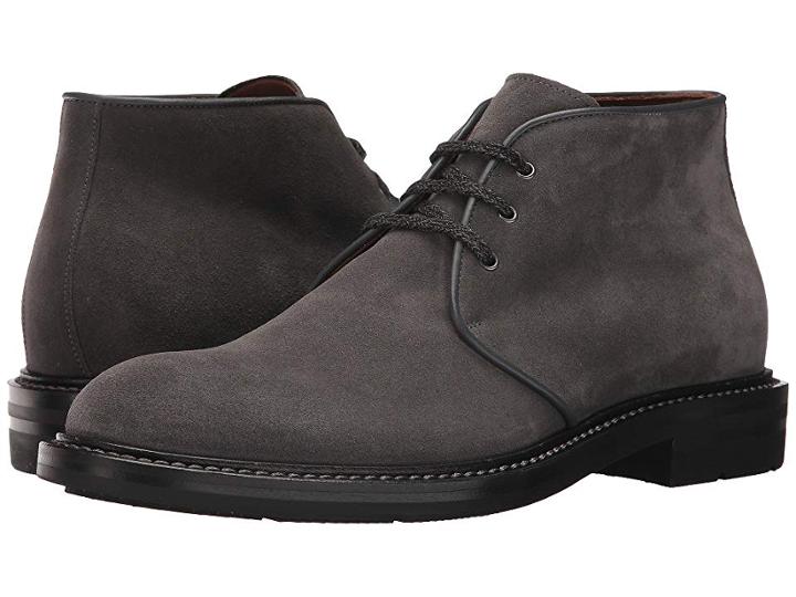 Aquatalia Raphael (dark Charcoal Suede) Men's Lace Up Casual Shoes
