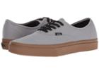 Vans Authentictm ((gum Outsole) Alloy/black) Skate Shoes