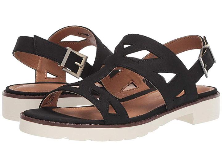 Adrienne Vittadini Seka (black Distressed) Women's Shoes