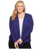 Nic+zoe Plus Size 4-way Cardy (electric Blue) Women's Sweater