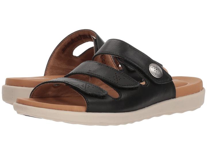 Clarks Un Reisel Myra (black Leather) Women's Sandals
