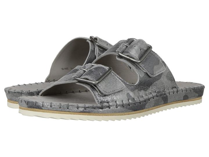 Trask Carli (pewter Camo Metallic Suede) Women's Sandals