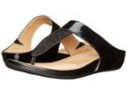 Naturalizer Yippee (black Shiny/crystals) Women's Sandals