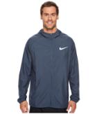 Nike Essential Hooded Running Jacket (thunder Blue) Men's Coat