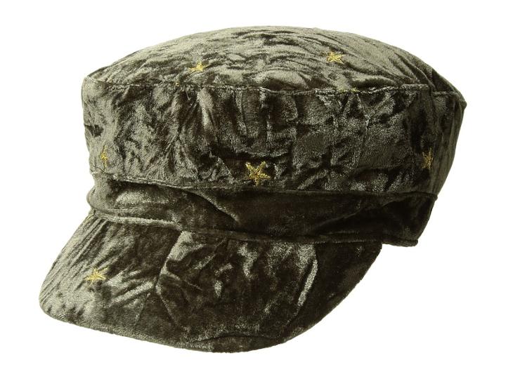 Bcbgeneration Metallic Star Cadet (dusty Olive) Caps