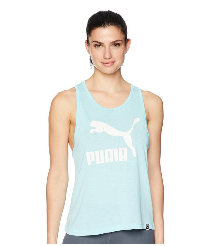 Puma Classics Logo Tank Top (island Paradise) Women's Sleeveless