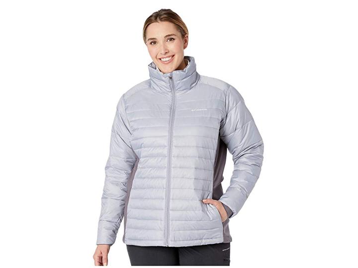 Columbia Plus Size Powder Pillow Hybrid Jacket (astral/pulse) Women's Coat