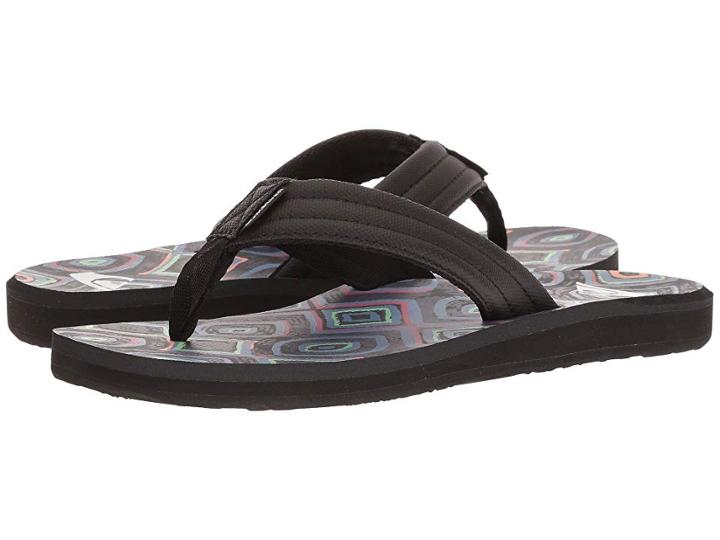 Quiksilver Carver Print (black/blue/grey) Men's Sandals
