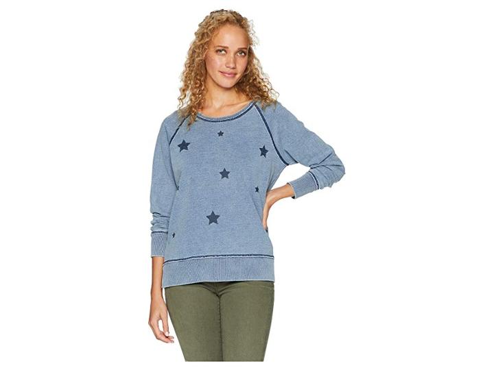 P.j. Salvage Seeing Stars Sweatshirt (denim) Women's Sweatshirt