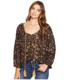 Free People Never A Dull Moment Blouse (black) Women's Clothing