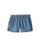 7 For All Mankind Kids Pull-on Shorts (big Kids) (chambray) Girl's Shorts