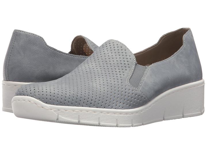 Rieker 537a5 Doris A5 (blue) Women's Shoes