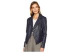 Marc New York By Andrew Marc Bayside Leather Scuba Jacket (midnight) Women's Coat