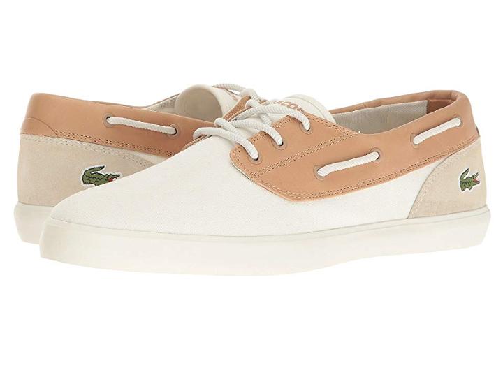 Lacoste Jouer Deck 117 1 Cam (off-white) Men's Shoes