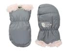 The North Face Kids Reversible Mossbud Swirl Mitt (infant) (mid Grey/purdy Pink) Extreme Cold Weather Gloves