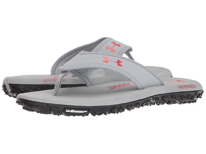 Under Armour Ua Fat Tire T (overcast Gray/black/rustic Red) Men's Sandals
