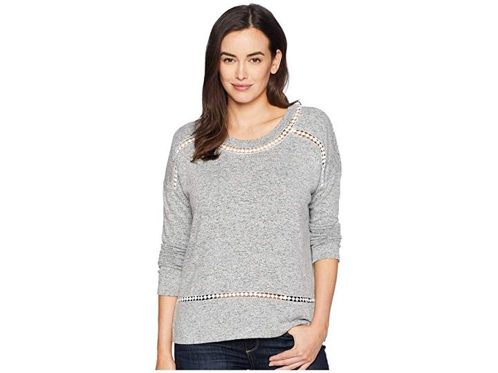 Rock And Roll Cowgirl Long Sleeve Dolman 48t7476 (grey) Women's Clothing