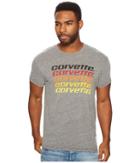 The Original Retro Brand Corvette Short Sleeve Tri-blend Tee (streaky Grey) Men's T Shirt