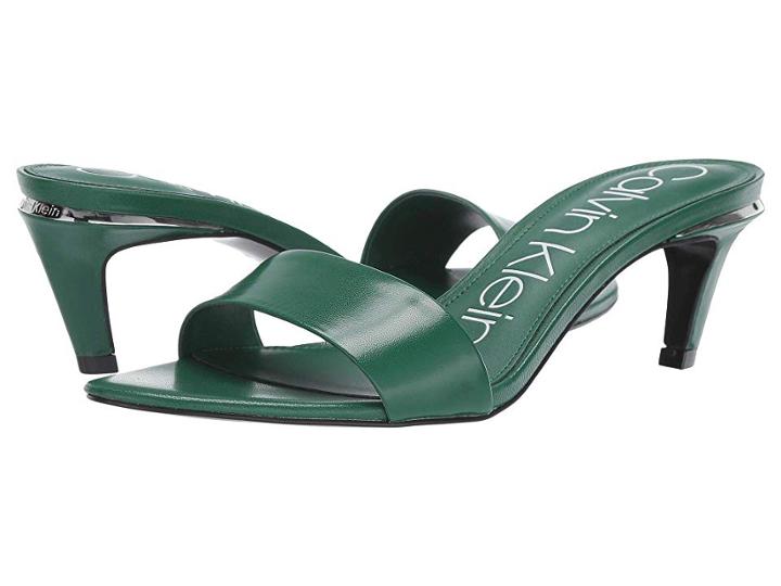 Calvin Klein Gallia (emerald Green Leather) Women's Shoes