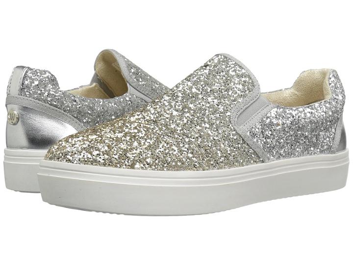 Stuart Weitzman Kids Double Marcia (little Kid/big Kid) (silver/gold) Girl's Shoes