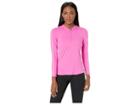 Nike Court Dry Top Long Sleeve 1/2 Zip (active Fuchsia/white/active Fuchsia) Women's Clothing