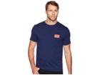 Calvin Klein Jeans Monogram Embroidery Crew Neck Tee (royal Navy) Men's T Shirt