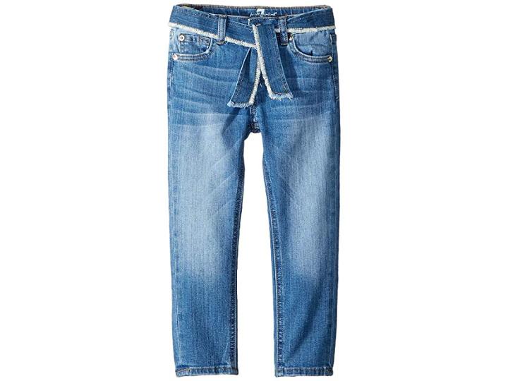 7 For All Mankind Kids Skinny Stretch Denim Jeans In Adelaide Bright Blue (little Kids) (adelaide Bright Blue) Girl's Jeans