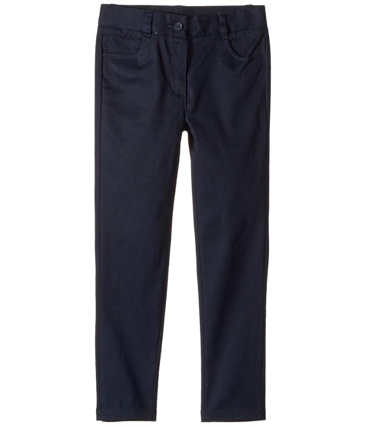 Nautica Kids Twill Ankle Biter Pants (big Kids) (su Navy) Girl's Casual Pants