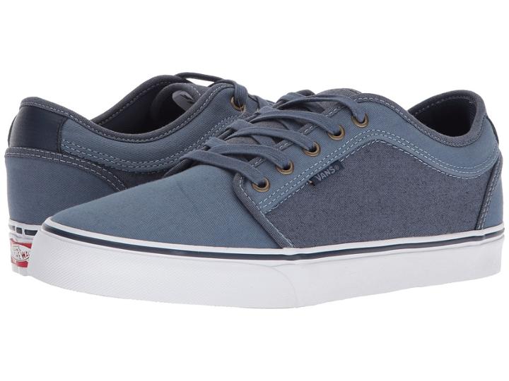 Vans Chukka Low ((oxford) Vintage Indigo/white) Men's Skate Shoes