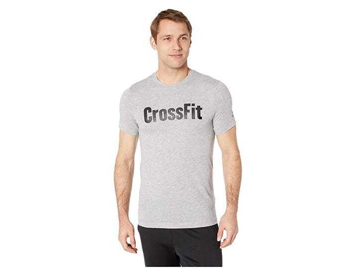 Reebok Training Elements Speedwick Tee (medium Grey Heather) Men's T Shirt