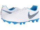 Nike Tiempo Legend 7 Club Fg (white/metallic Cool Grey/blue Hero) Men's Soccer Shoes