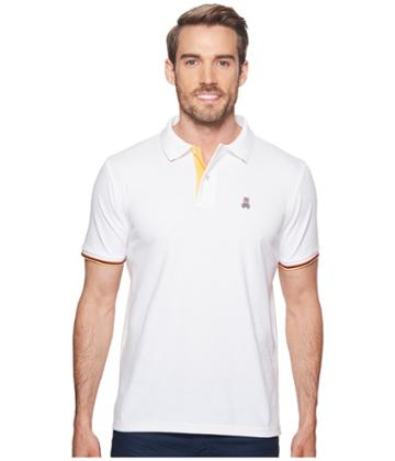 Psycho Bunny St. Croix Polo (white) Men's Short Sleeve Pullover
